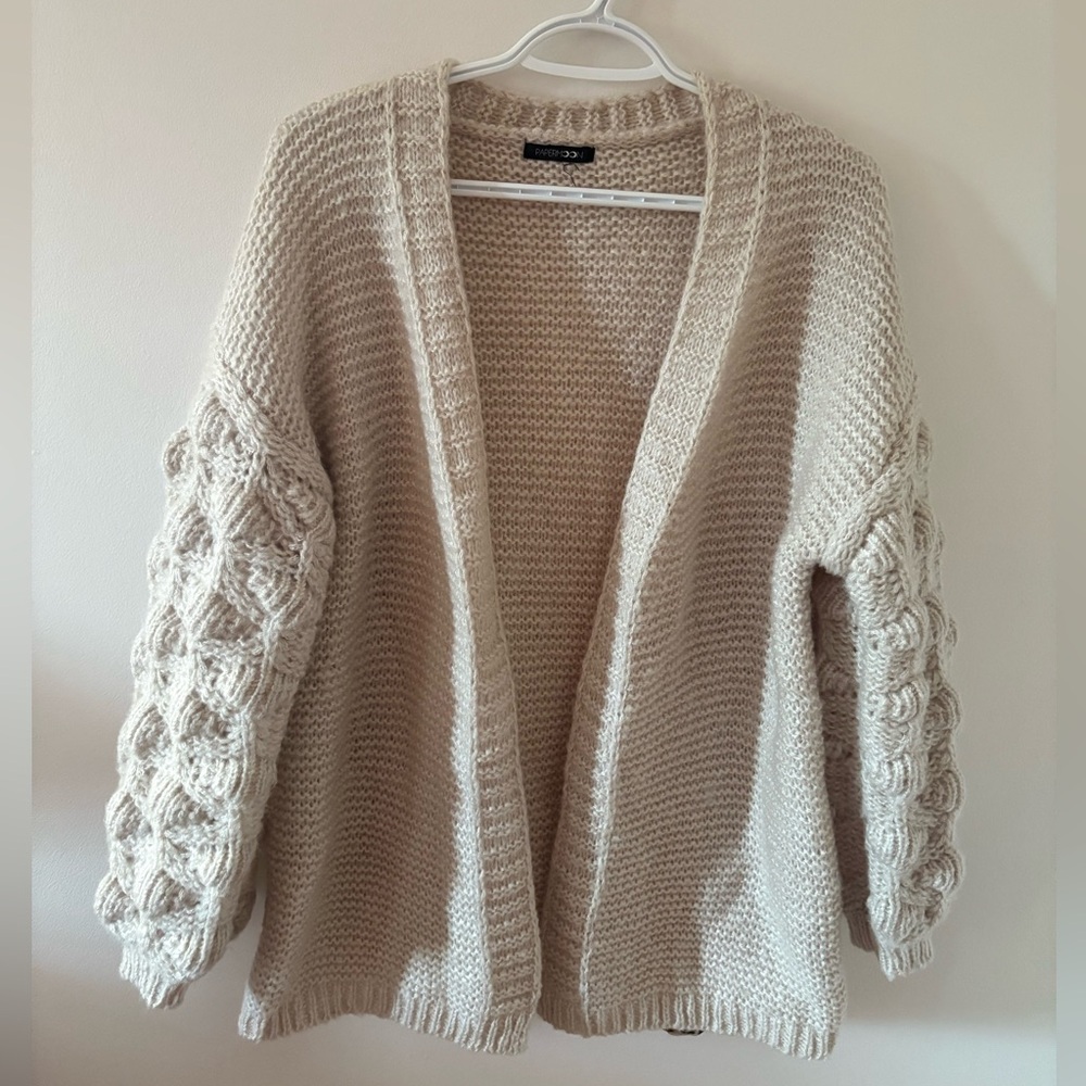Papermoon Oversized Hubble Bubble Knit Cardigan S
